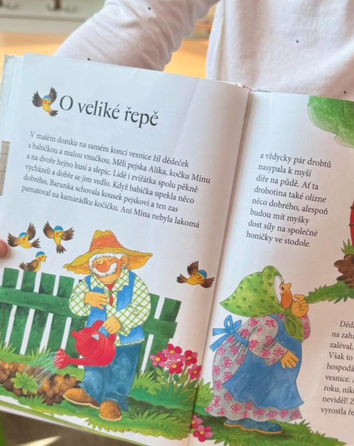 Kniha s pohádkou O veliké řepě